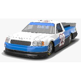 NASCAR Pickup Truck Race Car 3D model